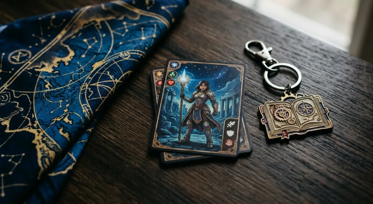 Console Switch 2 ao lado da game‑key card de Ys VIII Lacrimosa of Dana, com capa, chaveiro e bandana da edição limitada