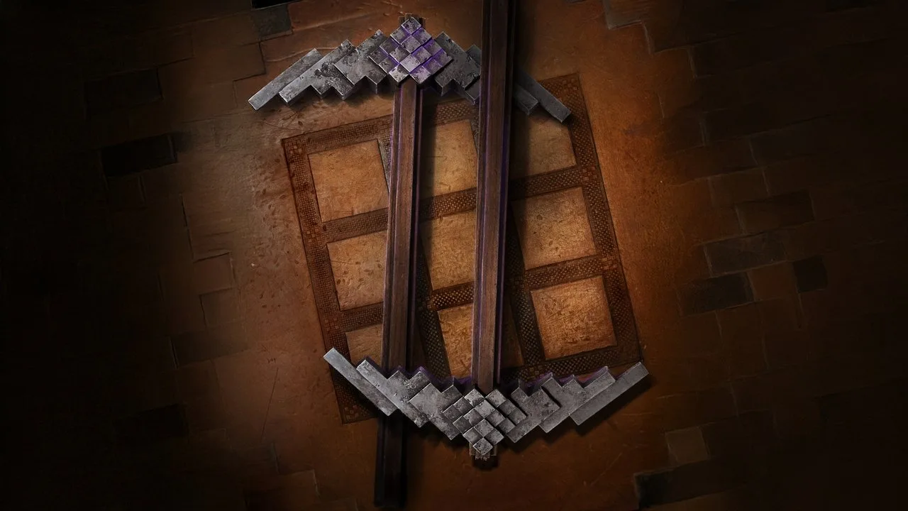 Pessoa praticando exercícios funcionais com pesos e garrafa de água ao lado de um notebook com o logo de Minecraft