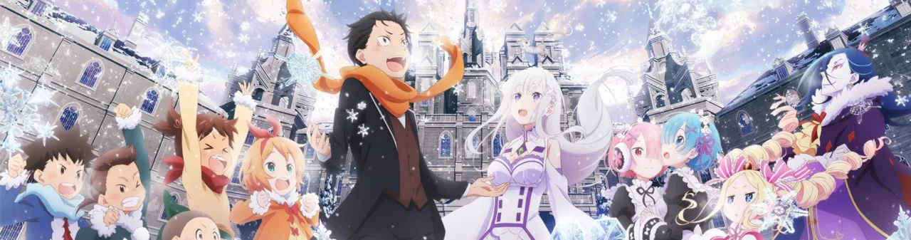 Jovem sentado numa cadeira, usando camiseta de anime, segurando halteres enquanto lê mangá de Re:ZERO