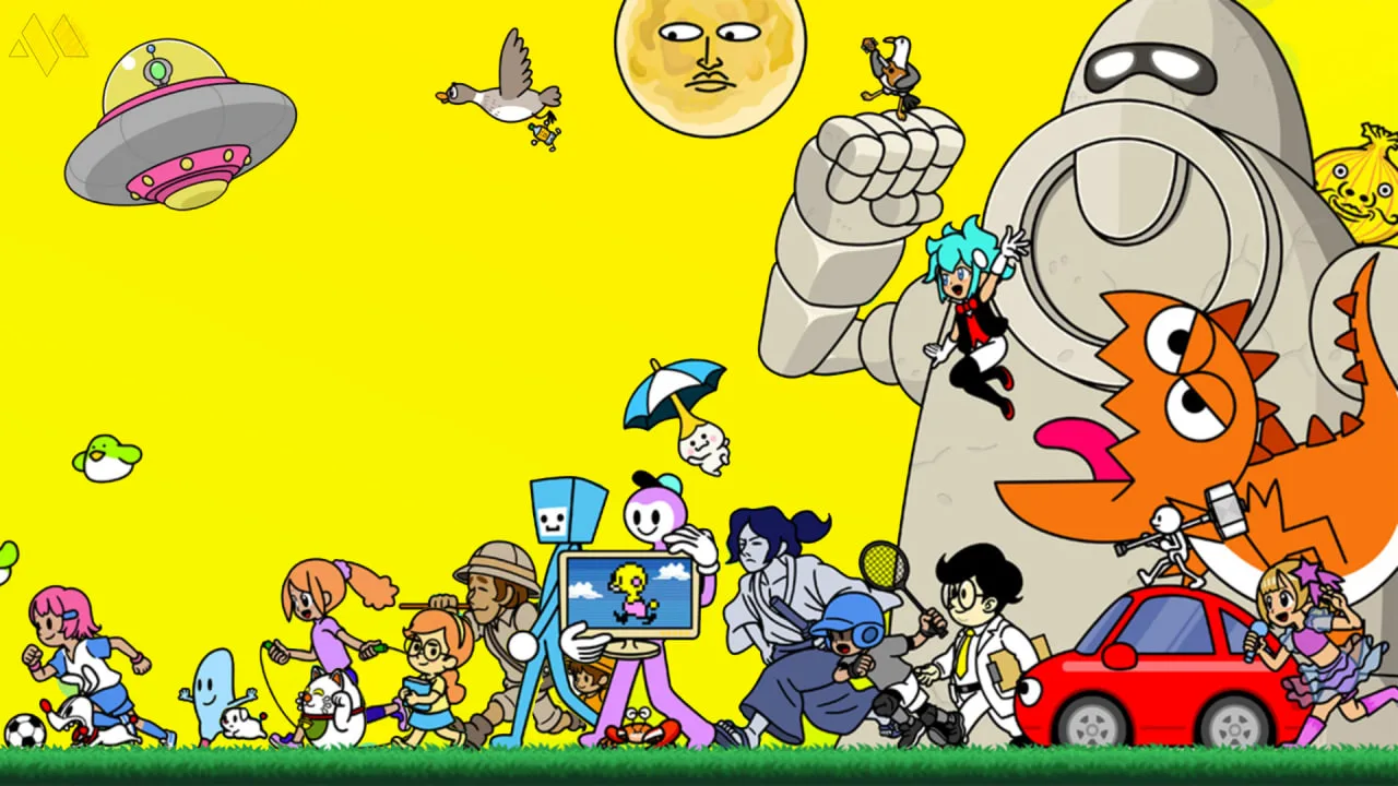 Cena do jogo Rhythm Heaven Groove