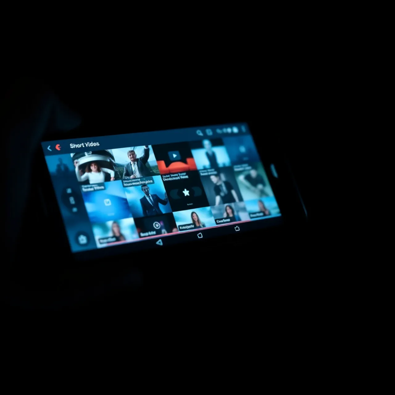 Pessoa faz flexões enquanto scrolla TikTok exibindo vídeo de treino de força