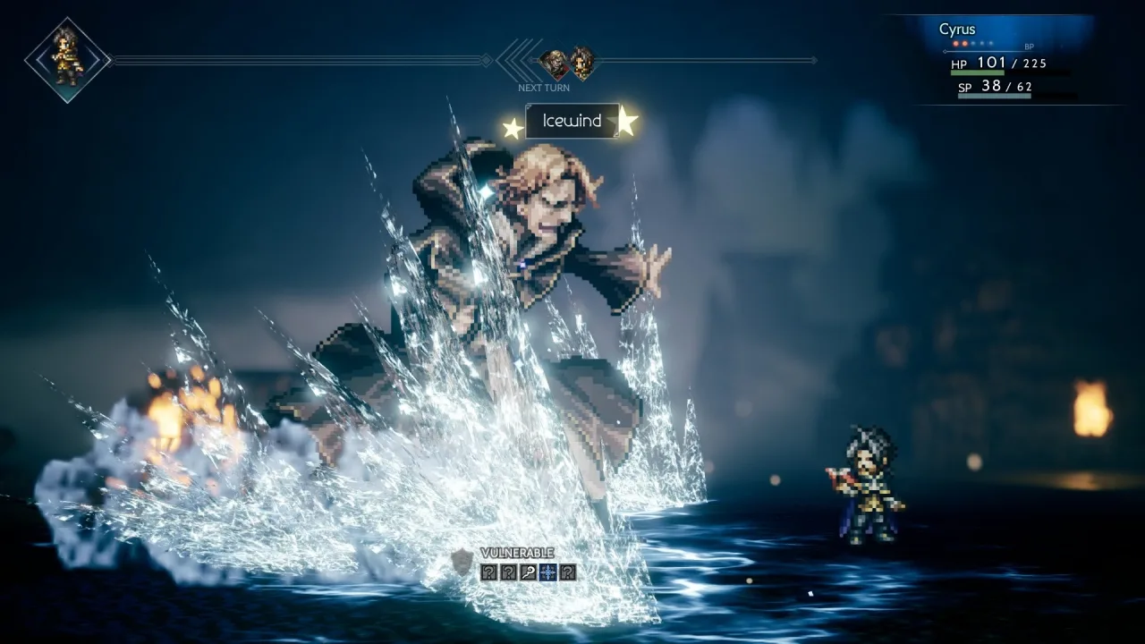 Cena do jogo Octopath Traveler