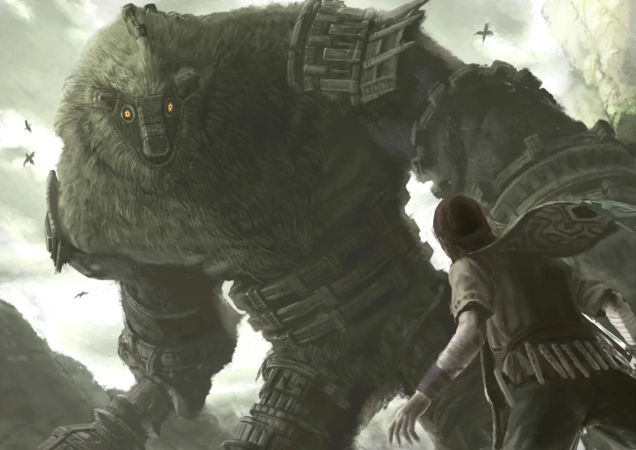 Cena do jogo Shadow of the Colossus