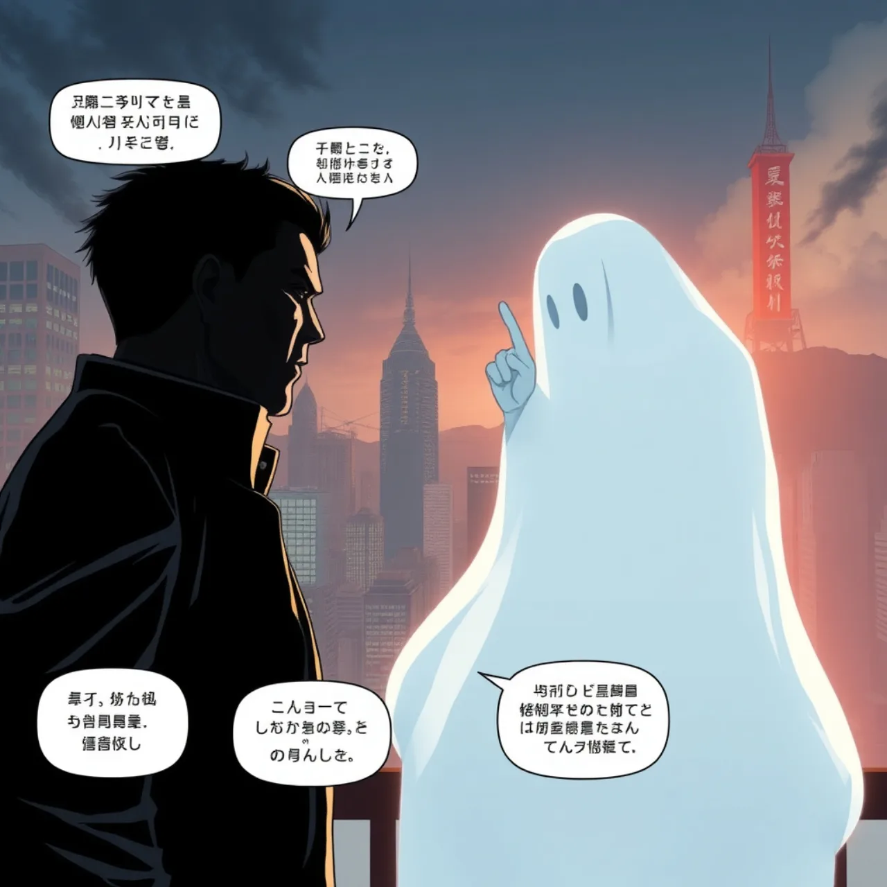 Jovem segurando um tablet exibindo a capa do webtoon enquanto faz agachamento com halteres