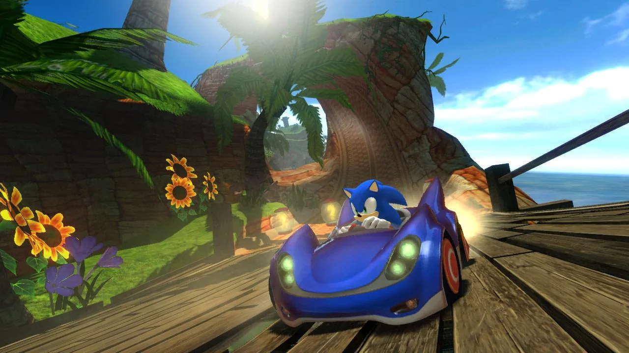 Cena do jogo Sonic Racing: CrossWorlds
