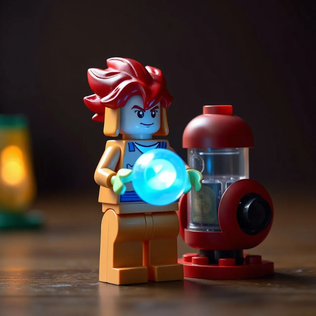 Dragon Balls de LEGO em destaque, com cores vibrantes e o logo da LEGO ao fundo