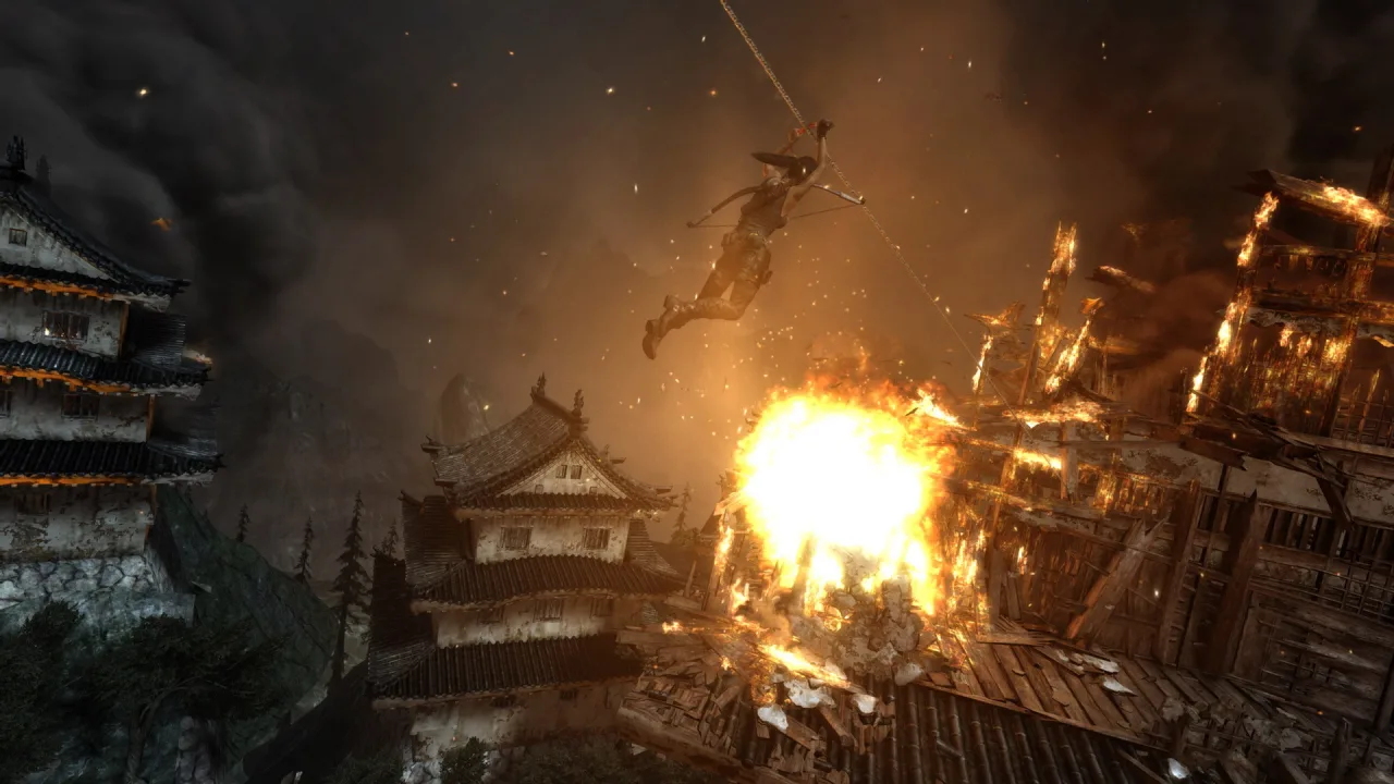 Cena do jogo Tomb Raider