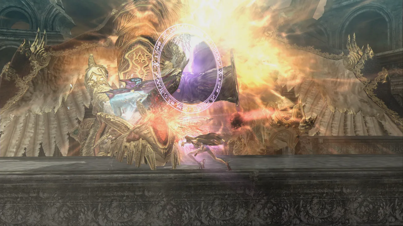 Cena do jogo Bayonetta