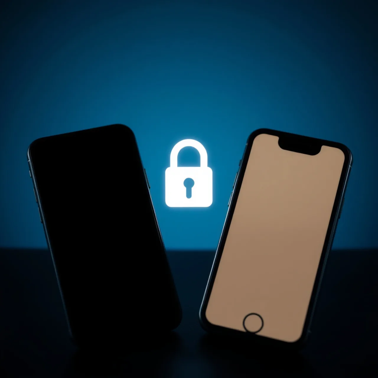 Jovem em roupa de treino segurando dois smartphones, um exibindo o ícone do Signal com cadeado