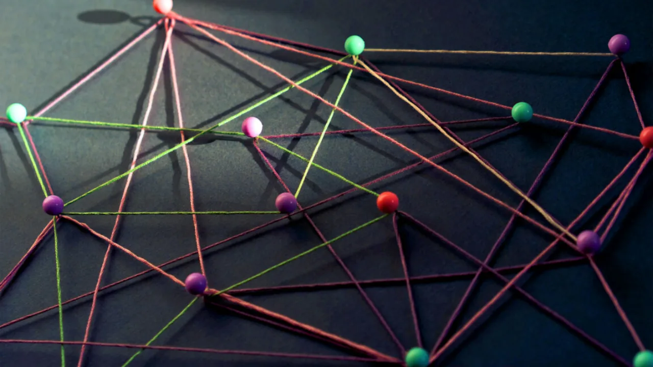 Pessoa concentrada em um notebook ao lado de uma xícara de café e anotações complexas de geometria em uma mesa
