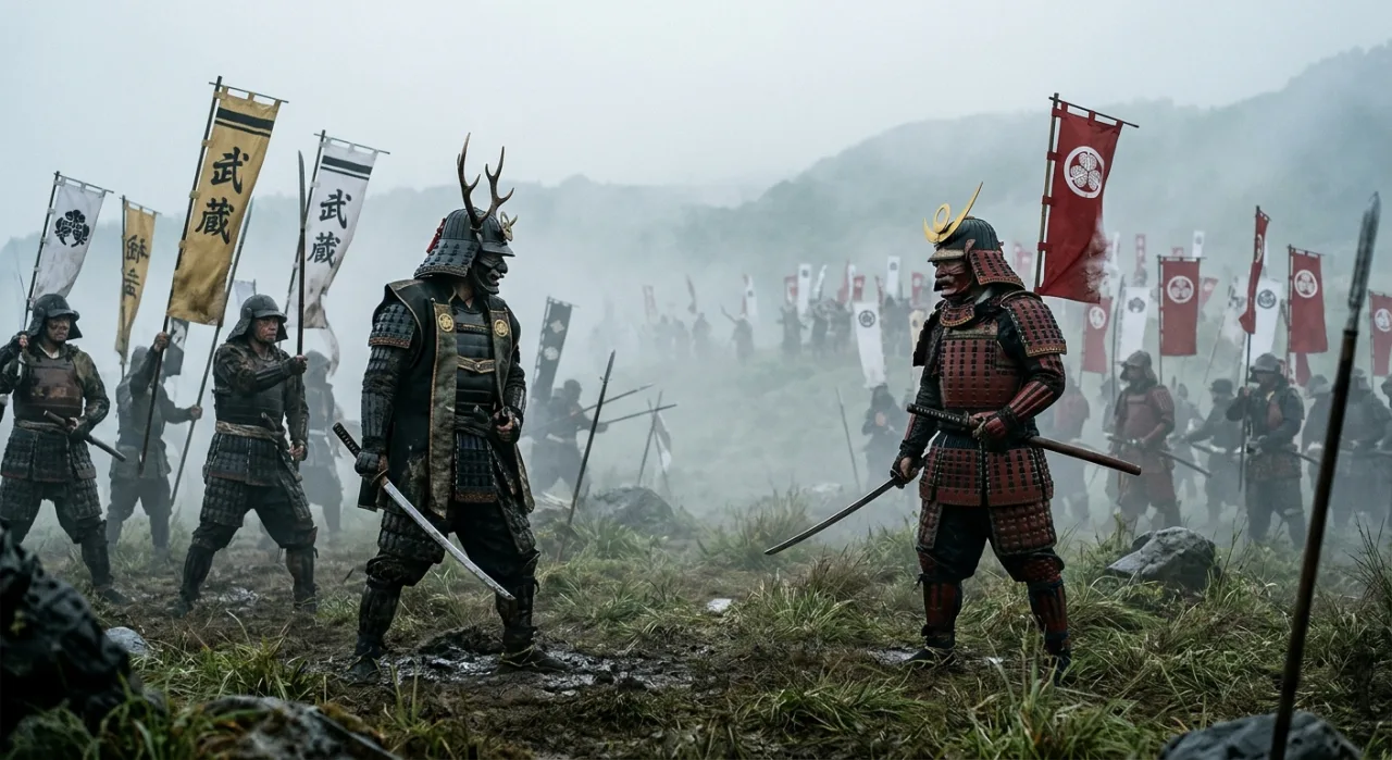 Capa de Total War: Shogun 2 com selo vermelho “REMOVIDO” sobre o logo da Steam