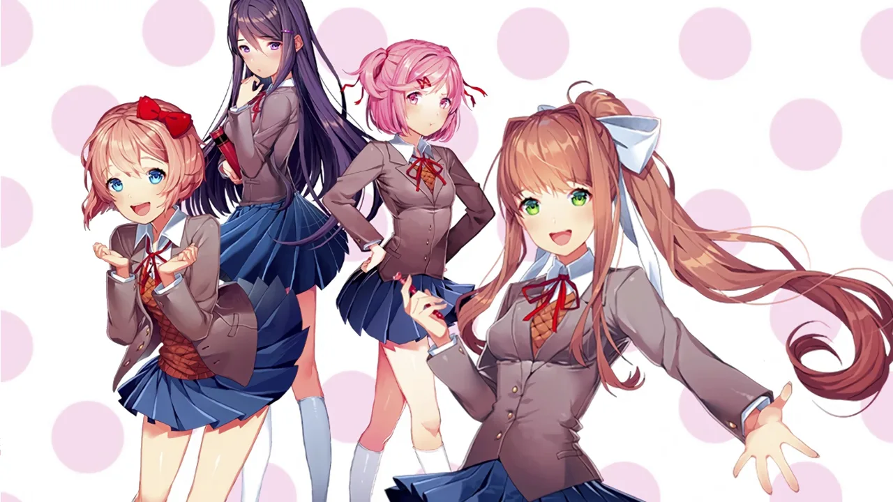 Cena do jogo Doki Doki Literature Club