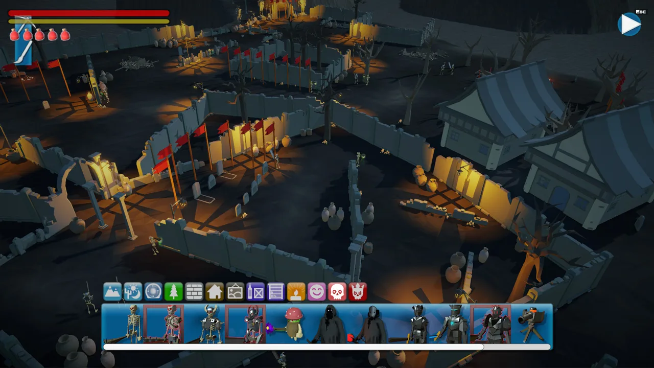 Programador gamer levanta halteres ao lado de monitor exibindo mapa 2.5D do RPG Maker U2U