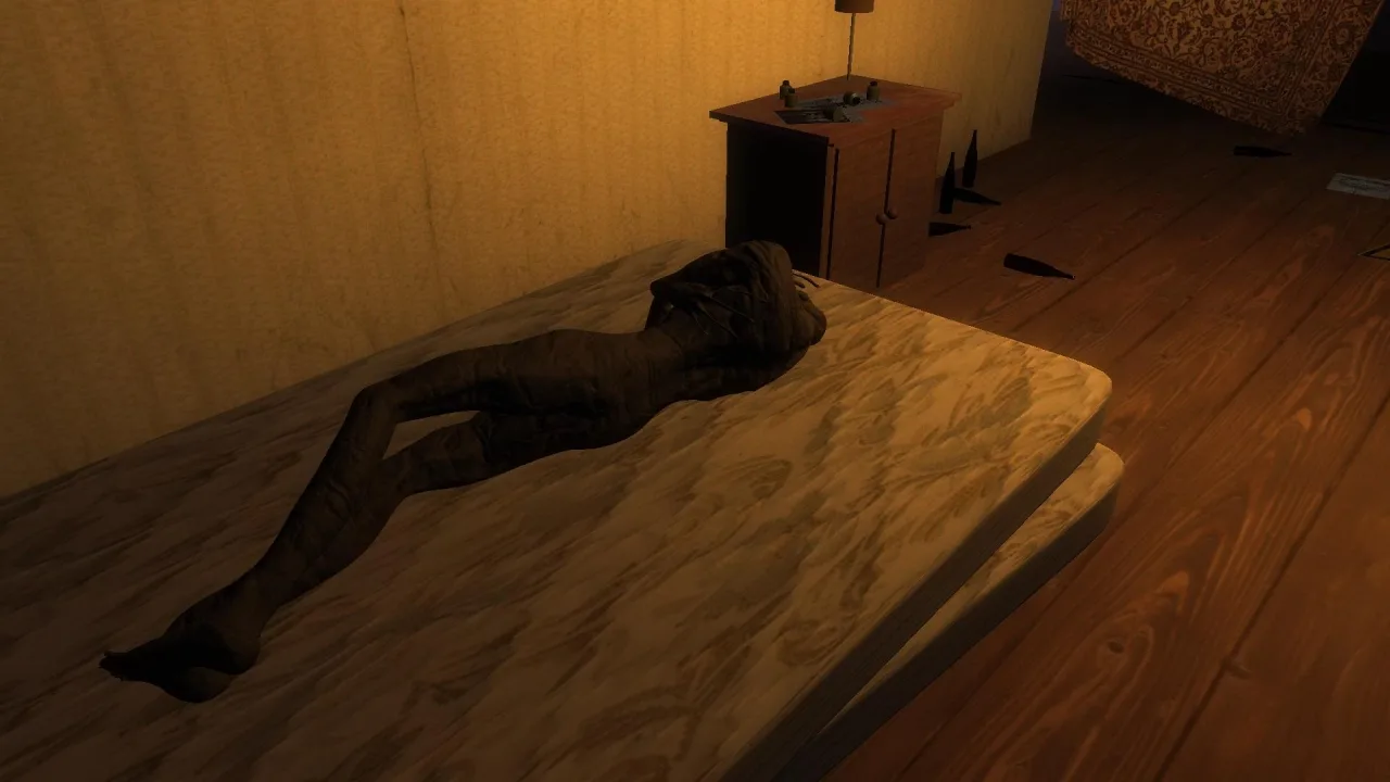 Pessoa jogando videogame com controle em mãos em um ambiente aconchegante com iluminação suave e temática de floresta