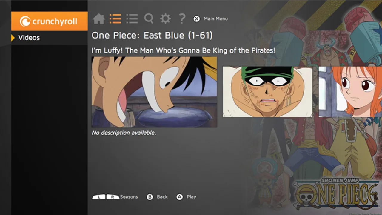 Cena do jogo Crunchyroll