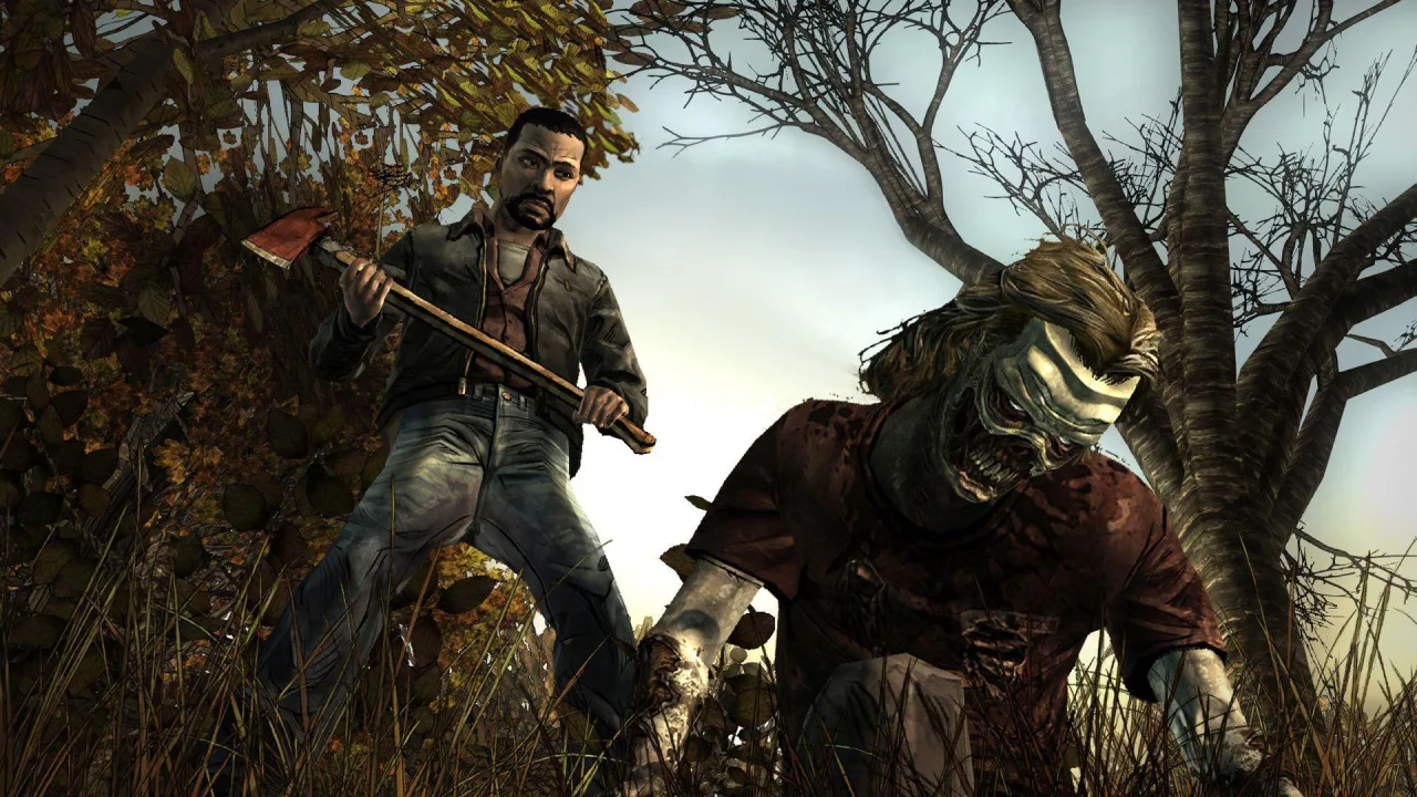 Cena do jogo The Walking Dead