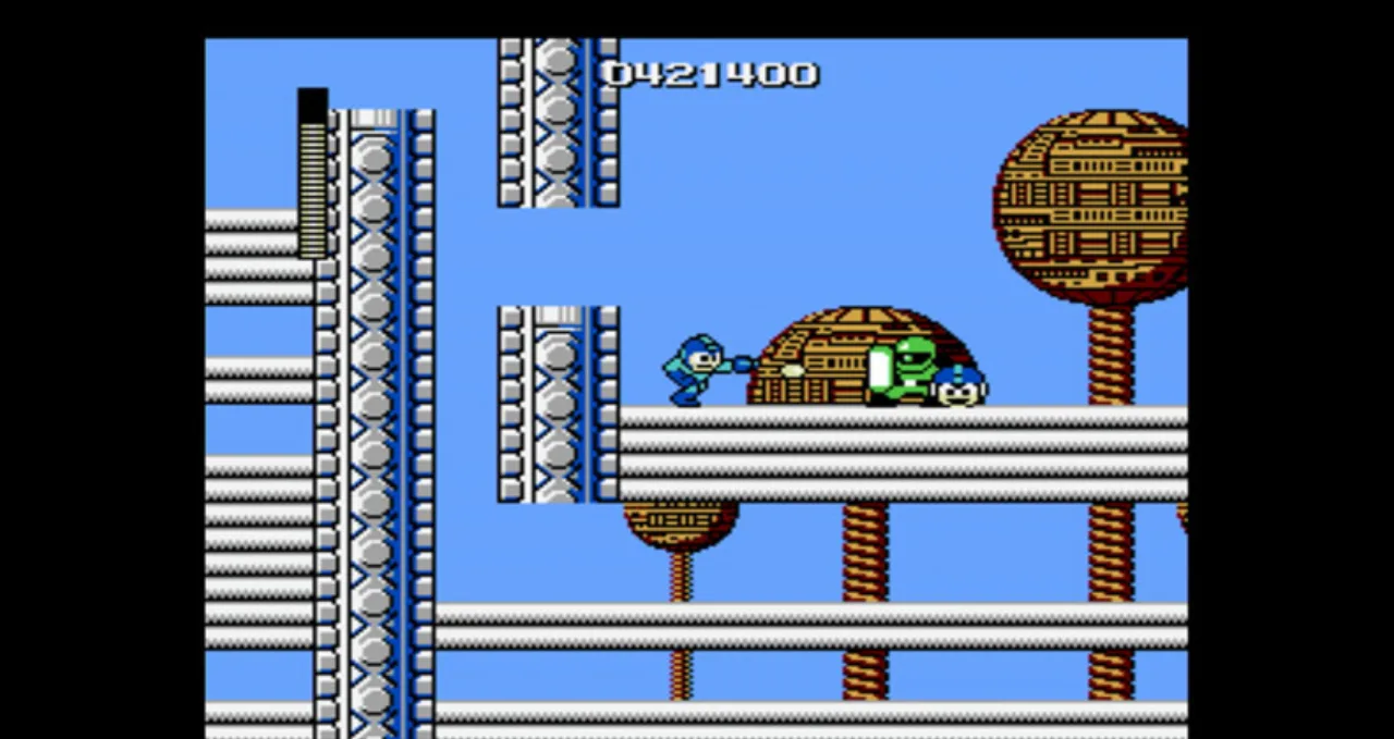 Cena do jogo Mega Man