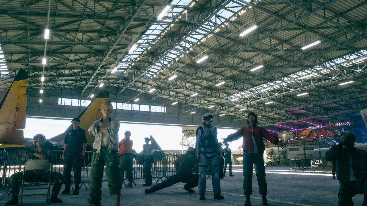 Cena do jogo Ace Combat 8