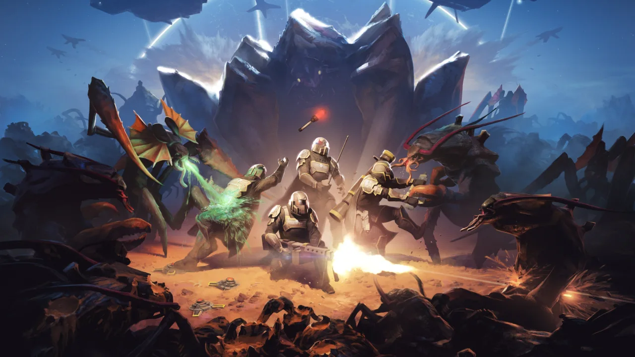 Cena do jogo Helldivers 3