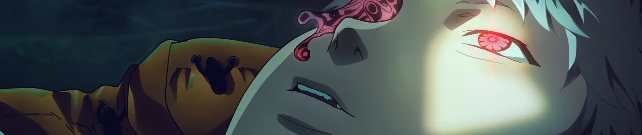Jovem em roupa de academia, segurando controle, com pôster de The Summer Hikaru Died ao fundo