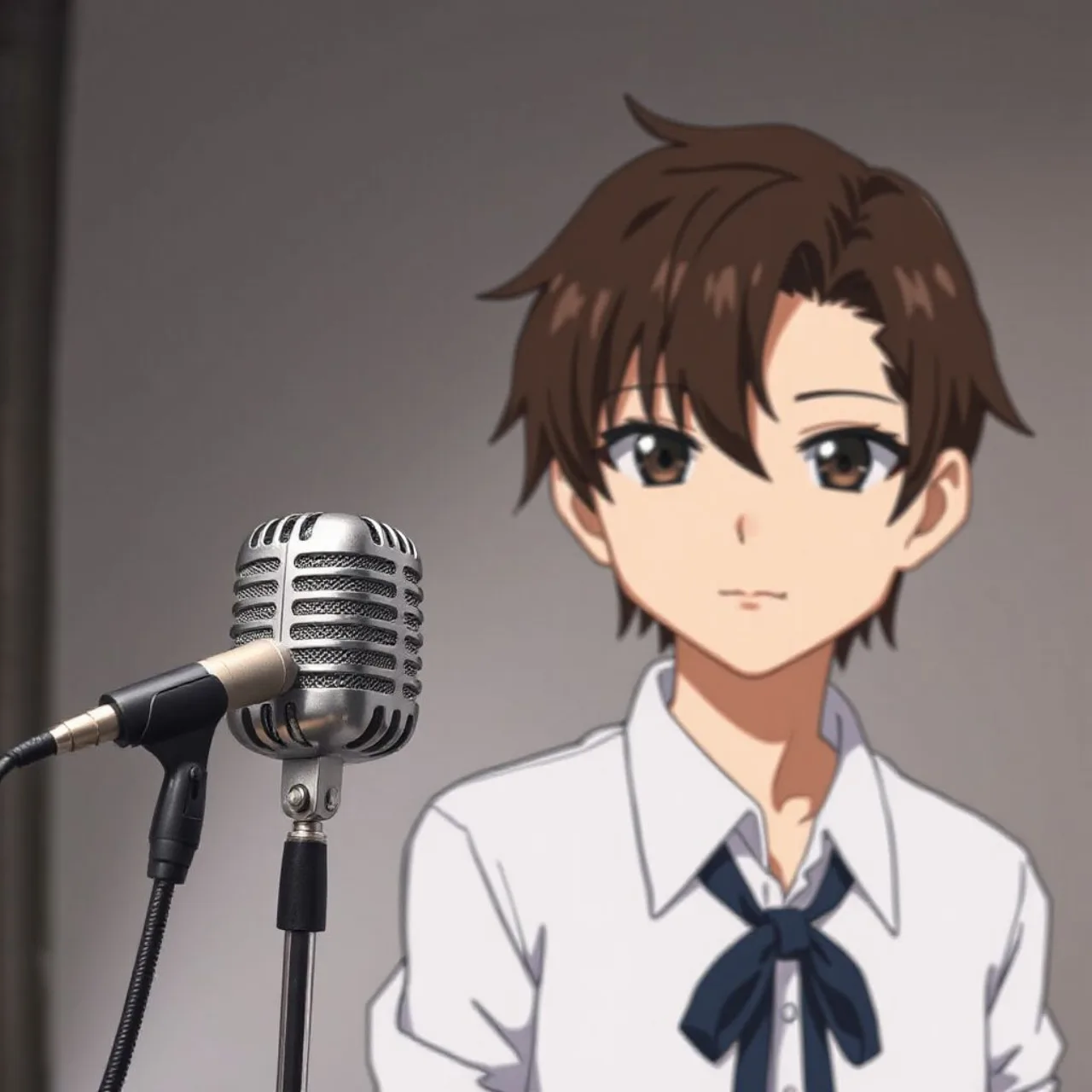 Akiharu Nakano, protagonista de Bless, aparece ao lado do rosto de Kōki Uchiyama e o logo da Fuji TV/Noitamina