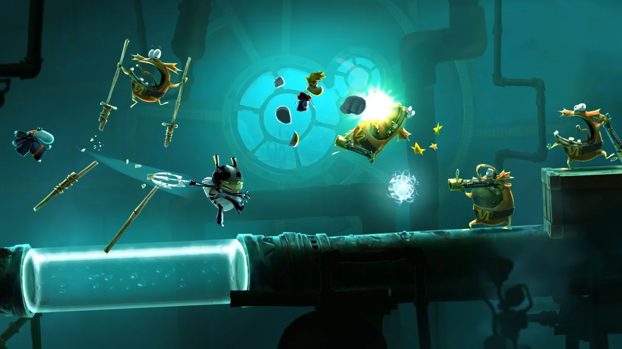 Cena do jogo Rayman Legends Retold