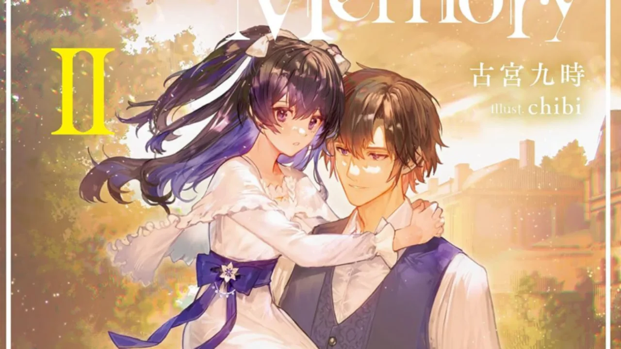 Capa do 8.º volume de Unnamed Memory –after the end– com a protagonista de cabelos curtos e o logo da Kadokawa