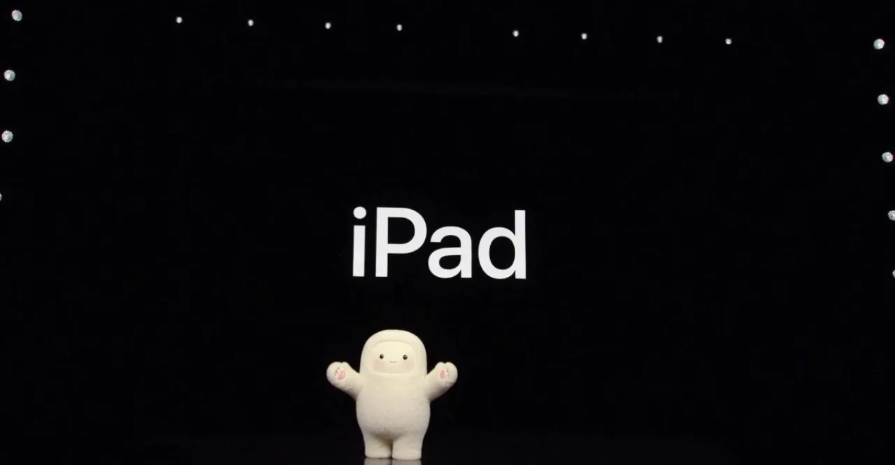 iPad exibindo a interface do Meta Muse com avatar de IA ao lado de ícones de multitarefa do iPadOS