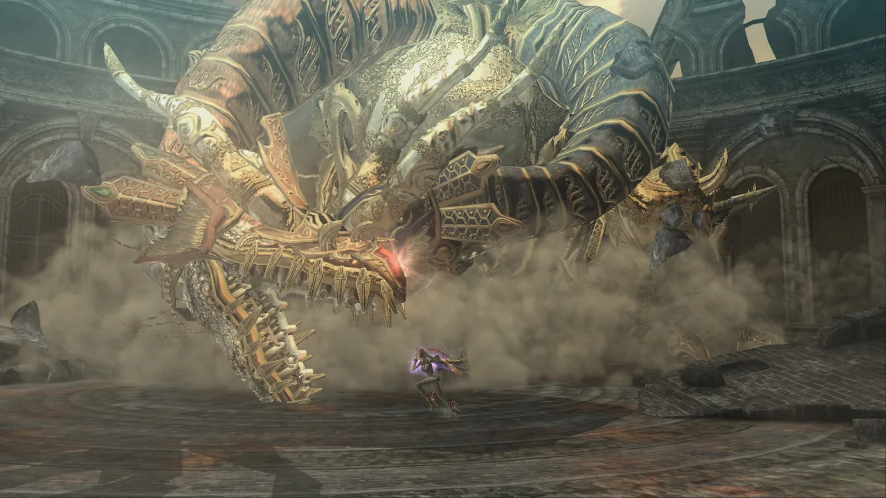 Cena do jogo Bayonetta