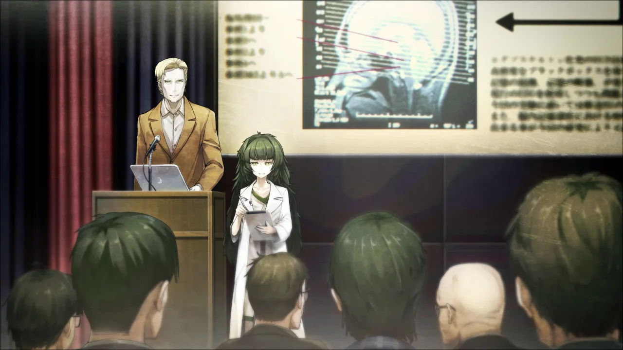 Cena do jogo Steins;Gate RE:BOOT