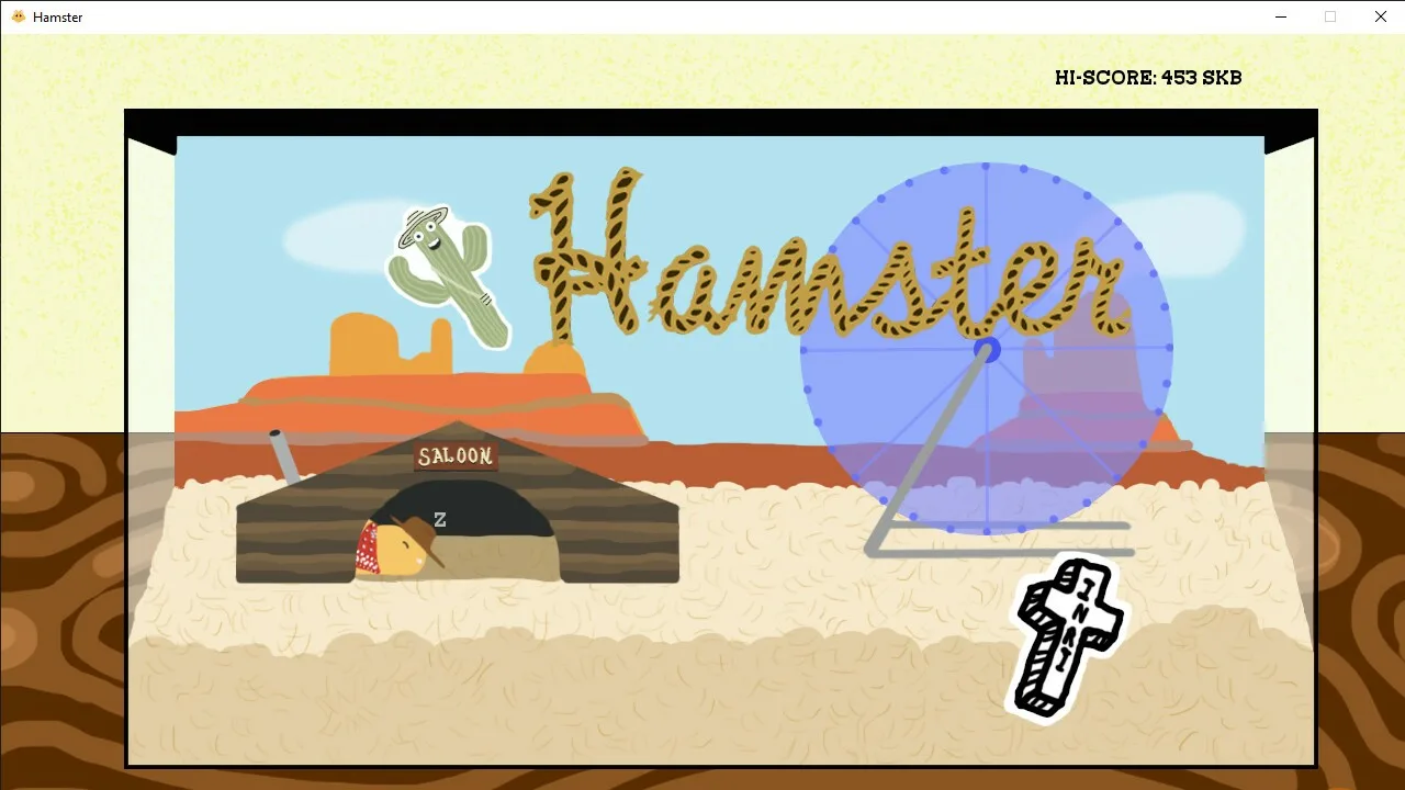 Cena do jogo Hamster