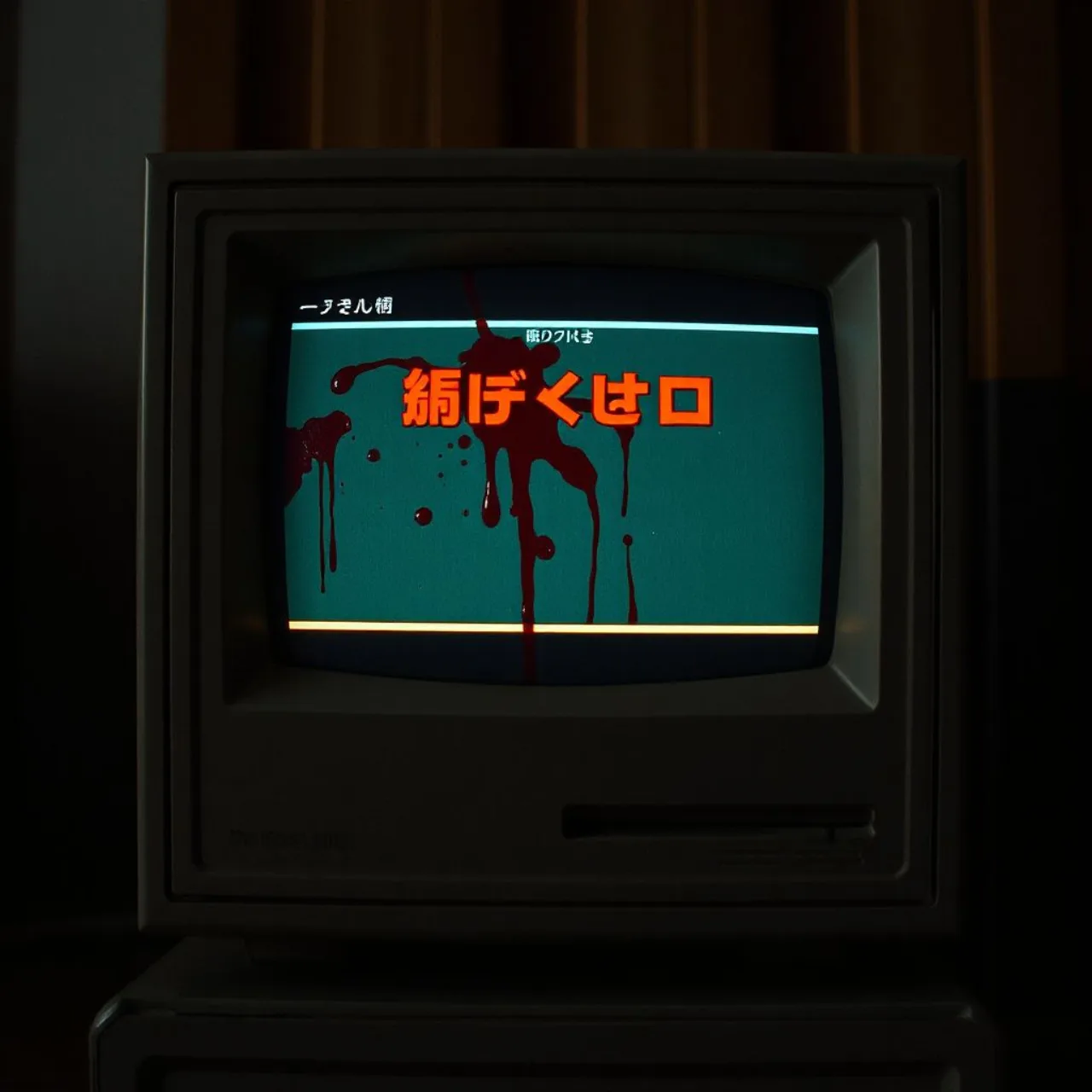 Capa de Dead of the Brain com arte sombria ao lado do logo da Steam e da FAKKU, destacando o visual retro do PC‑98