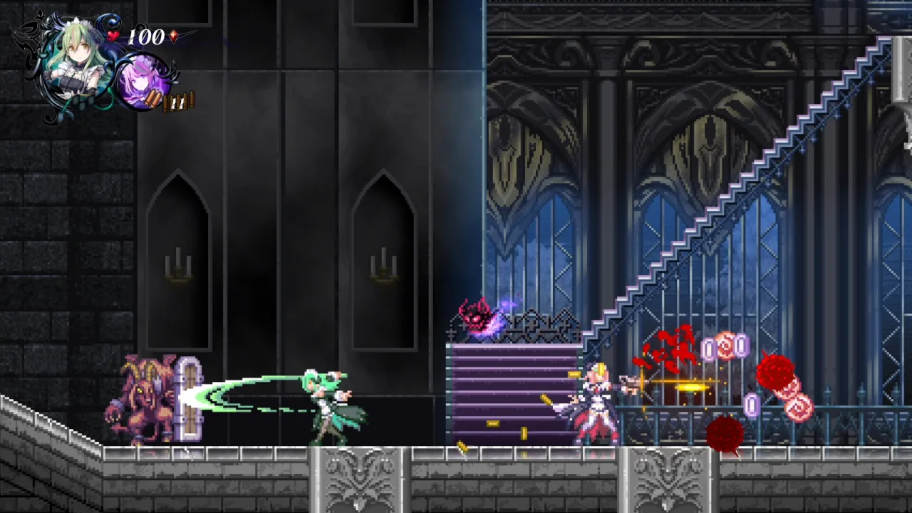Cena do jogo Gal Guardians: Servants of the Dark