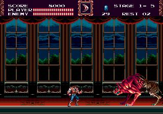 Cena do jogo Castlevania