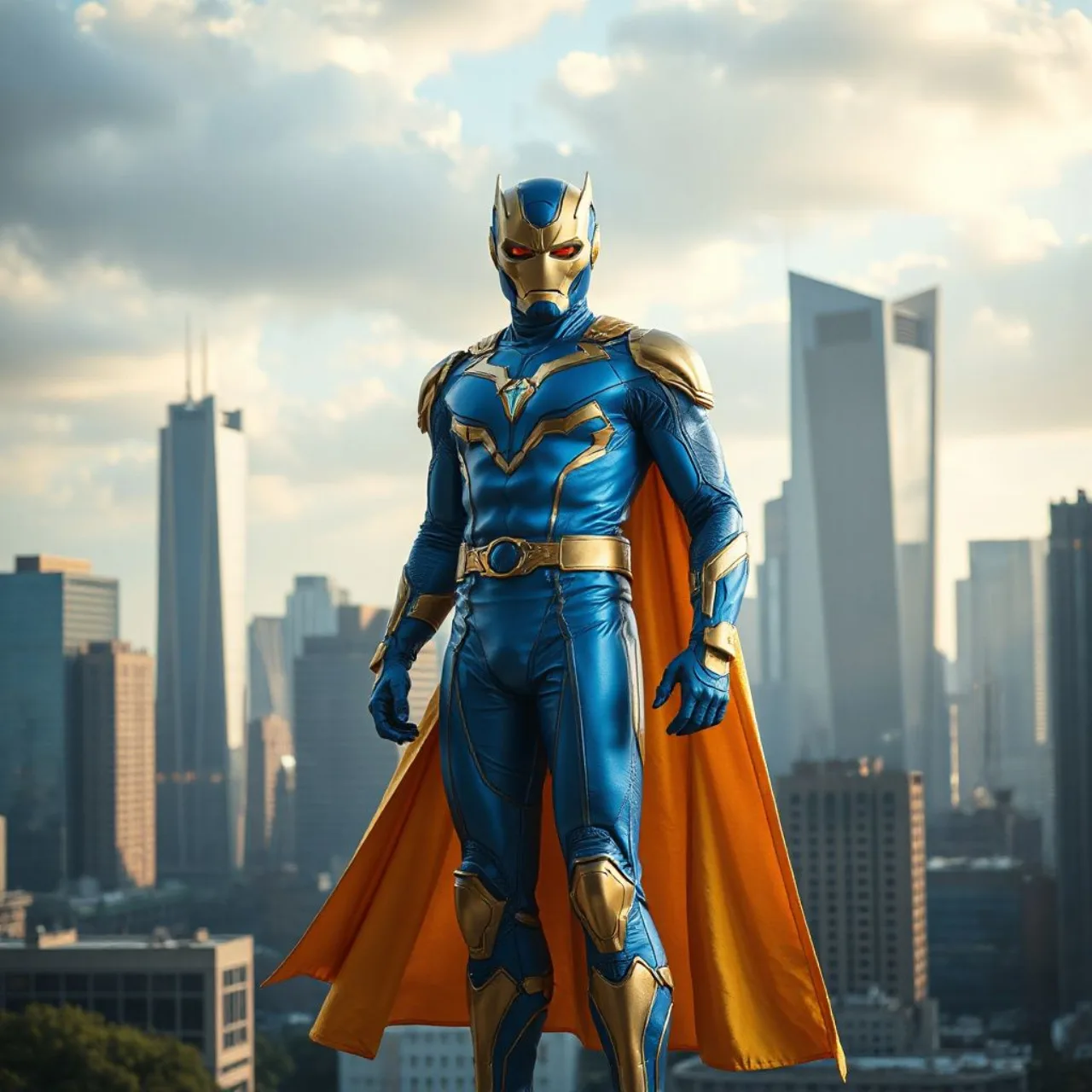 Miracleman em traje da Marvel, ao lado do escudo do Capitão América, com o logo de Avengers: Armageddon ao fundo