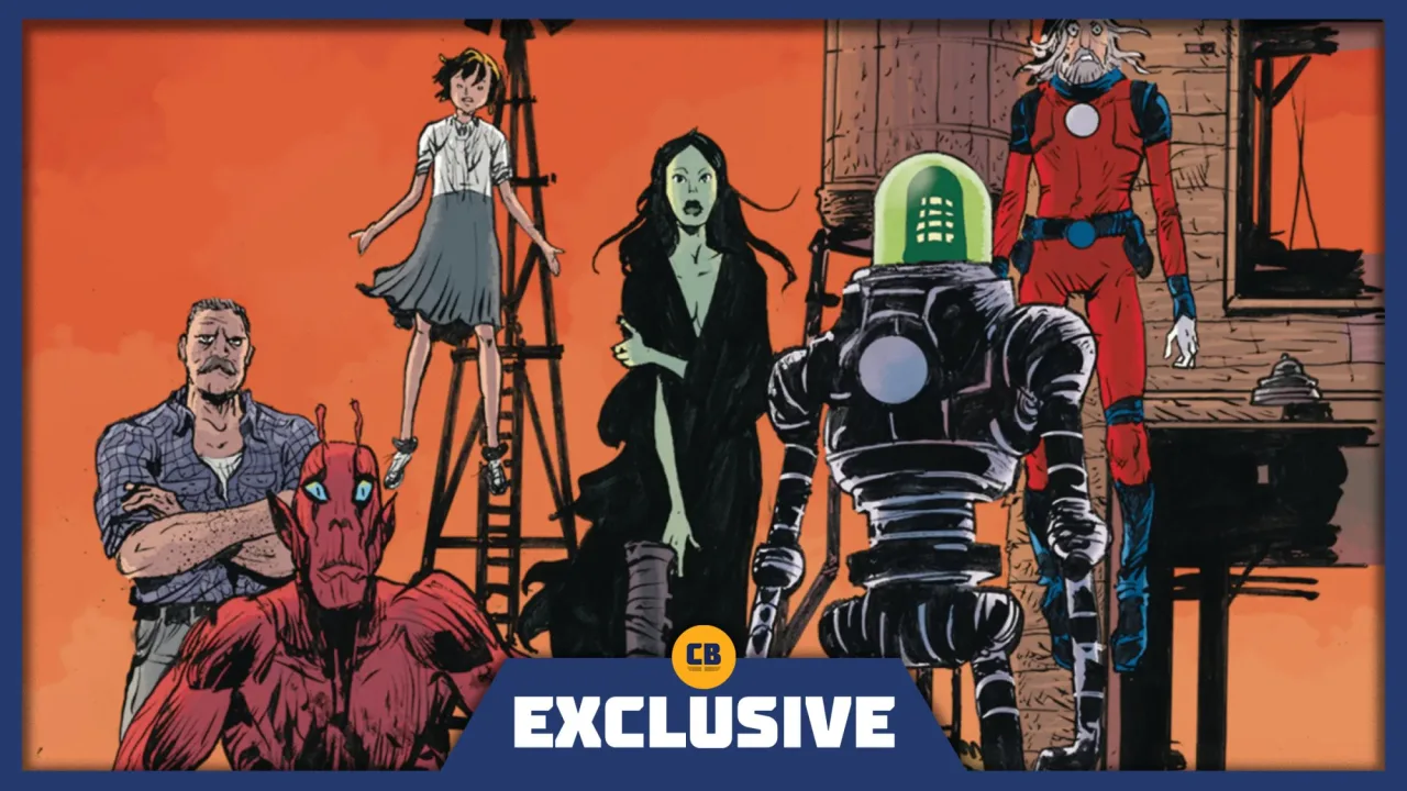 Capa original de Black Hammer #1 ao lado da nova versão 1:10, ambas com o logo da Dark Horse Comics