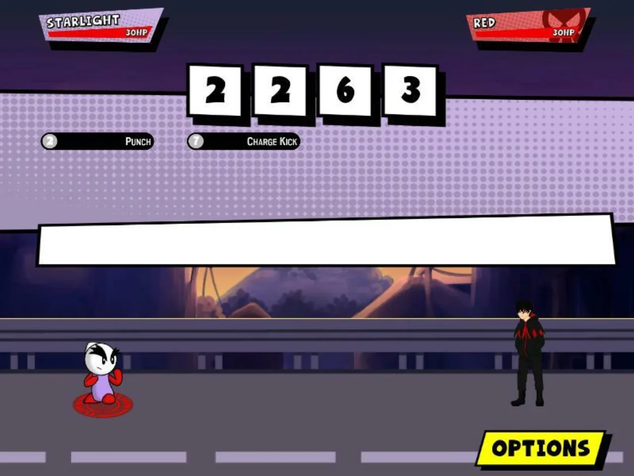 Jovem em roupa de academia segurando smartphone com game de webtoon, ao lado de halteres e garrafa de água