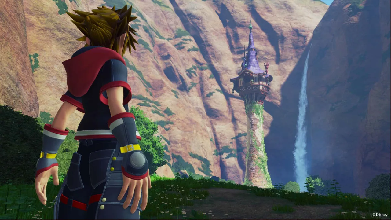 Cena do jogo Kingdom Hearts