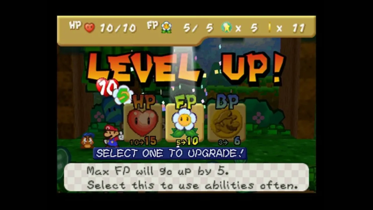 Jovem em roupa de treino, com fones Nintendo, corre na esteira ao som da trilha de Paper Mario