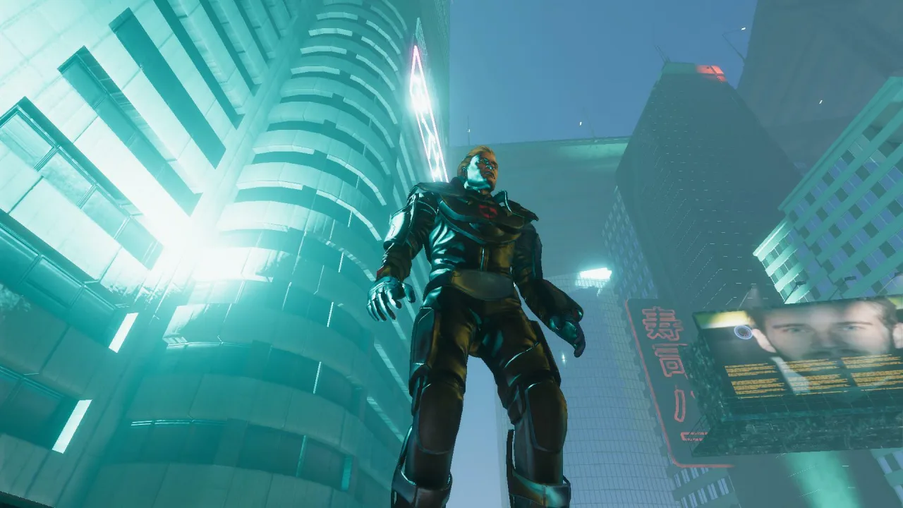 Cena do jogo Cyberpunk 2077