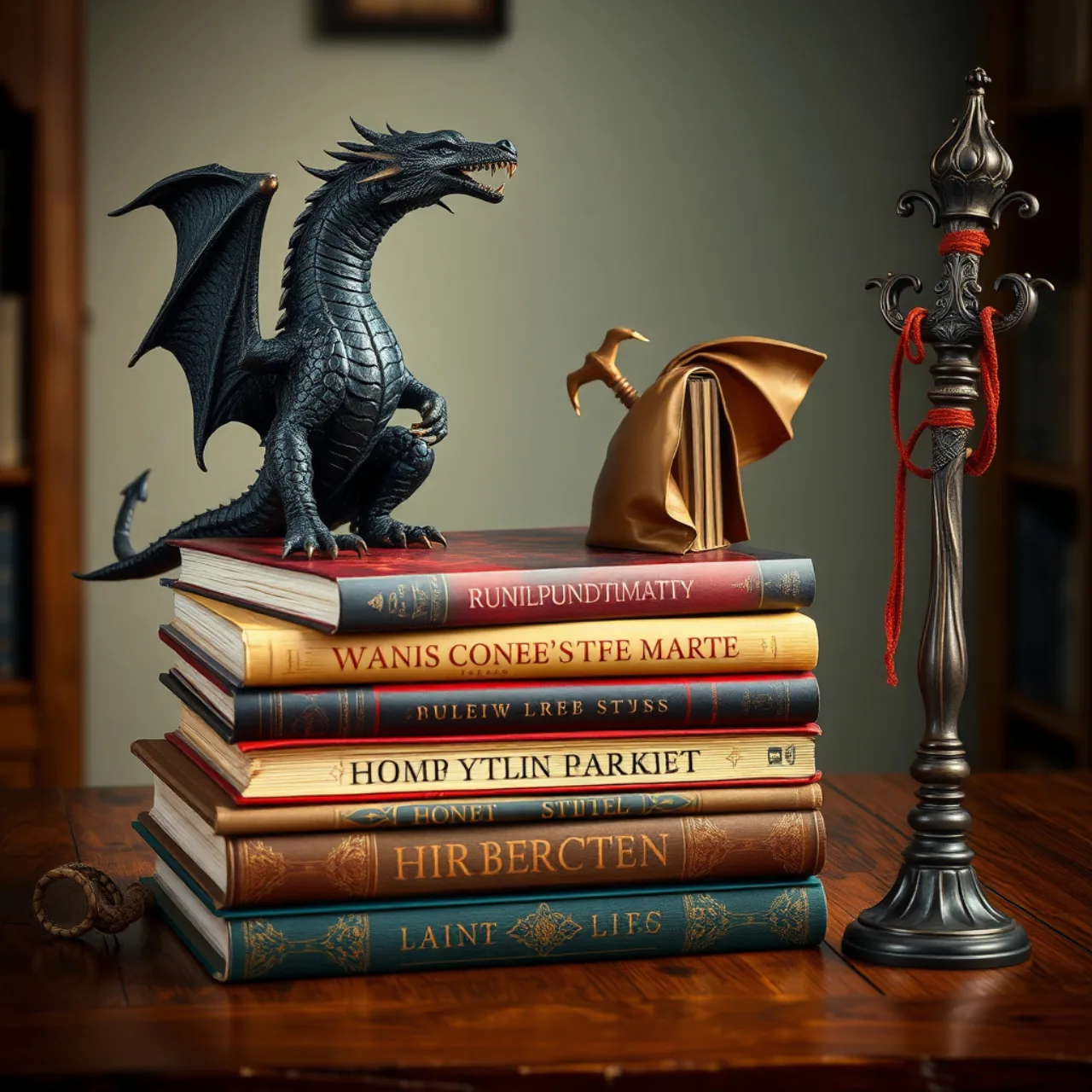 Um leitor vestindo camiseta de D&D, fazendo agachamento com o livro “Dragonlance: War Wizard” aberto ao lado