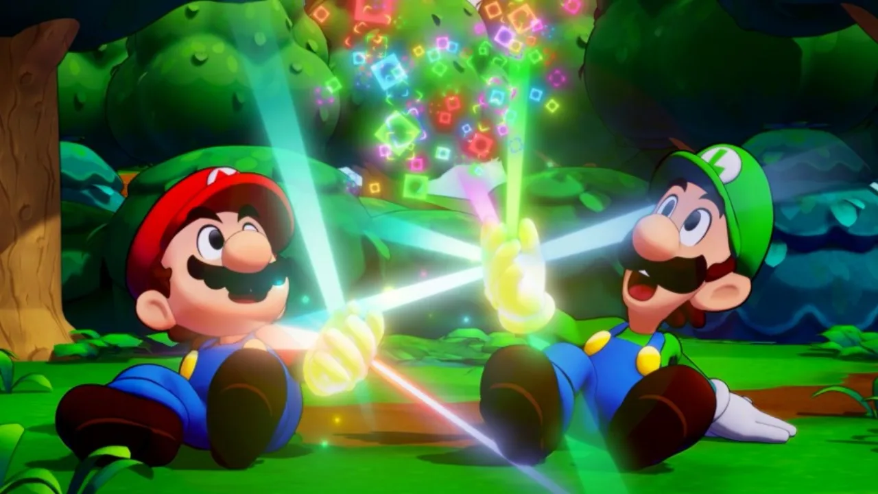 Cena do jogo Mario — irmão de Luigi