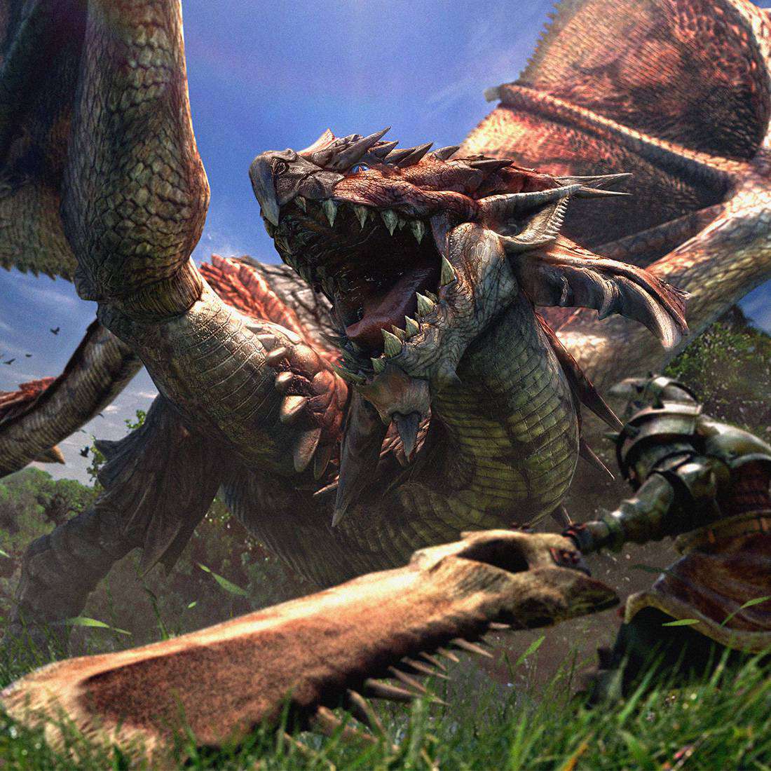 Cena do jogo Monster Hunter