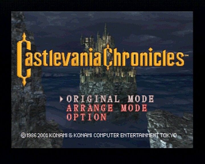 Cena do jogo Castlevania