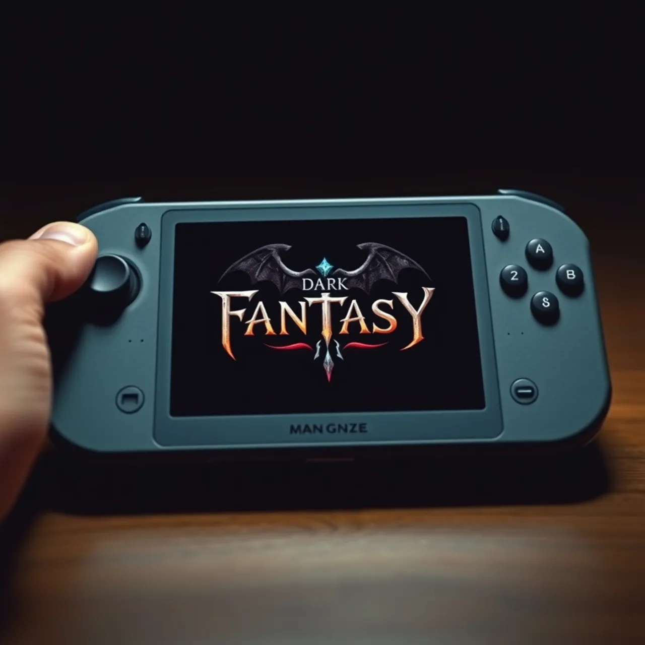 Jogador em postura de agachamento, segurando o Switch 2 na mão esquerda e um haltere de 5 kg na direita
