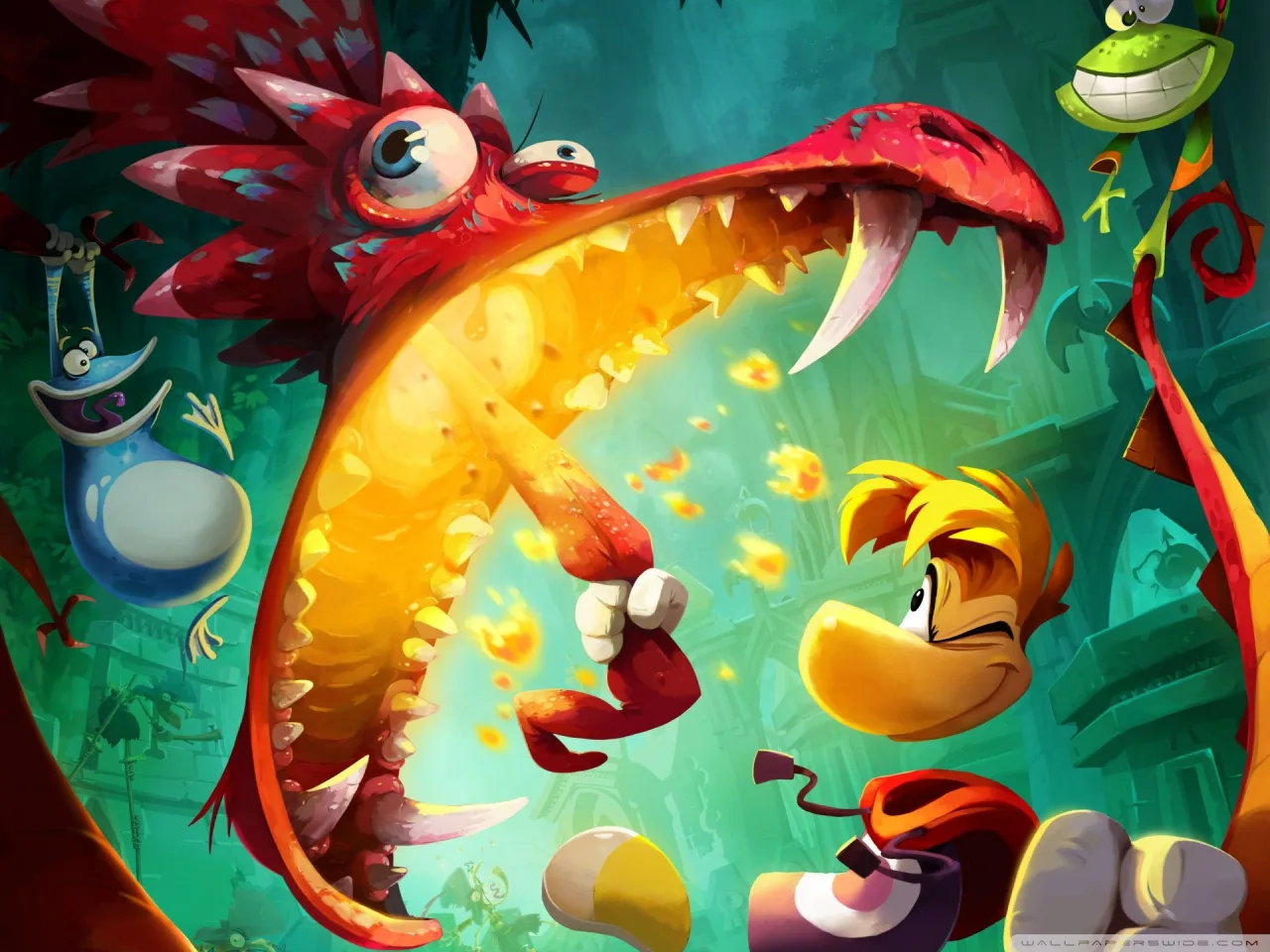 Cena do jogo Rayman Legends Retold