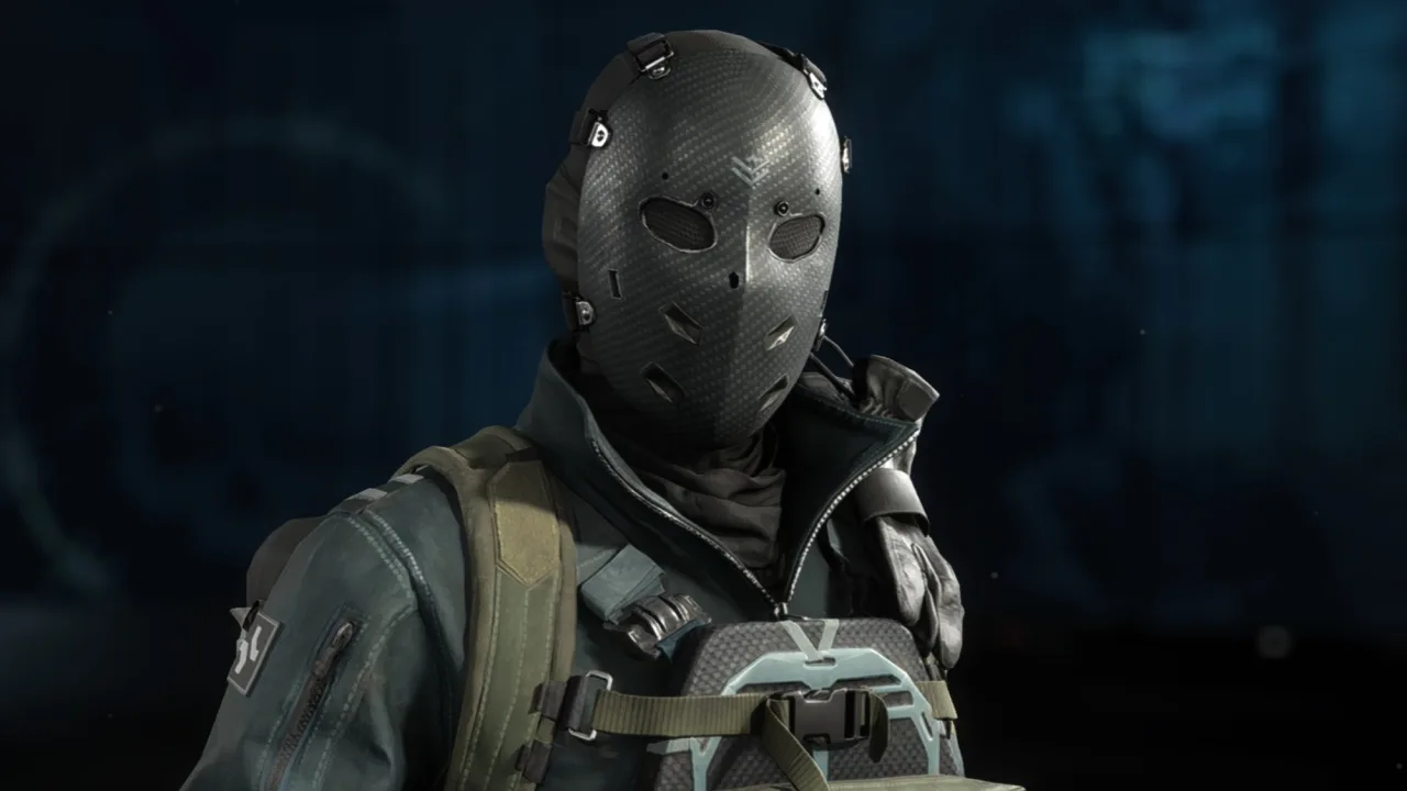 Soldado de Battlefield 6 exibindo skin surreal gerada por IA, ao lado do logo da nova temporada e do battle pass