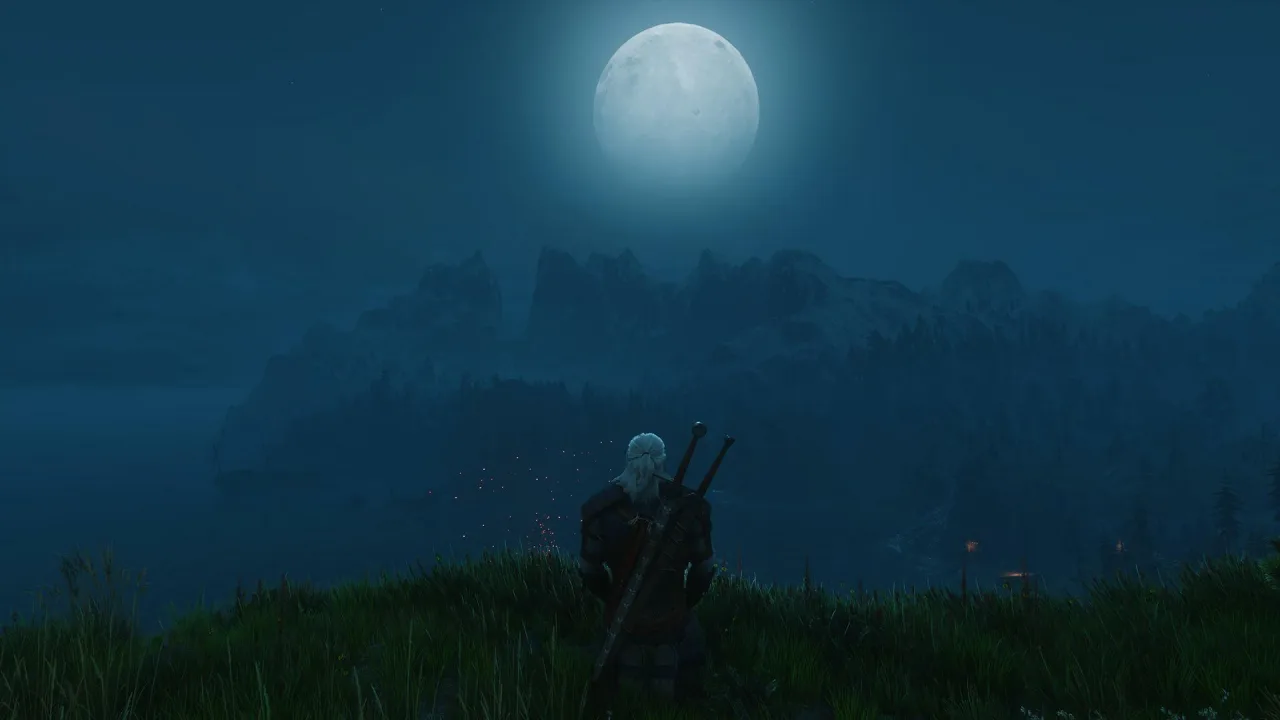 Cena do jogo Witcher 3 Remastered