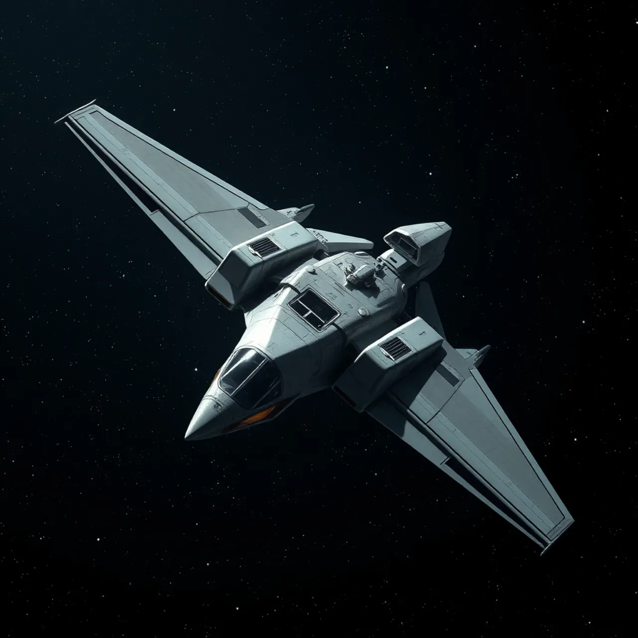 Piloto em traje de caça X‑Wing fazendo supino com halteres, ao fundo painéis de nave futurista