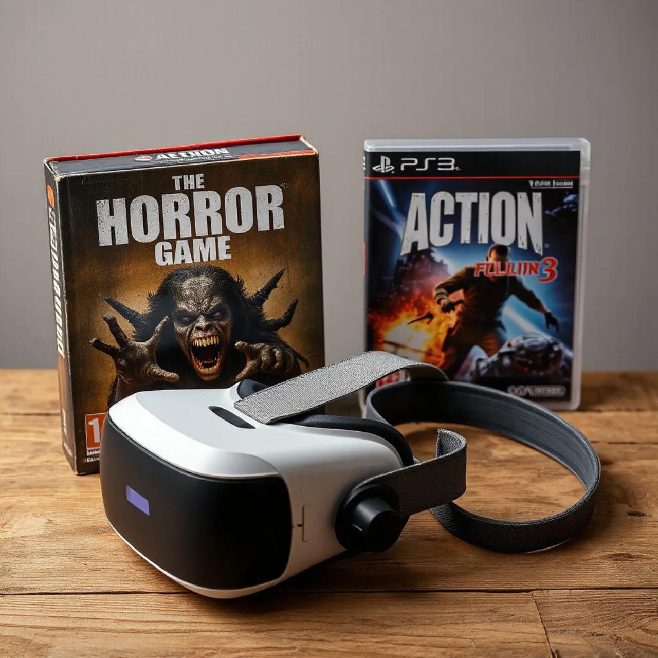 Capa de Dead of the Brain, logo de Monster Hunter Rise, headset Sony VR e selo de Fire Emblem: The Sacred Stones